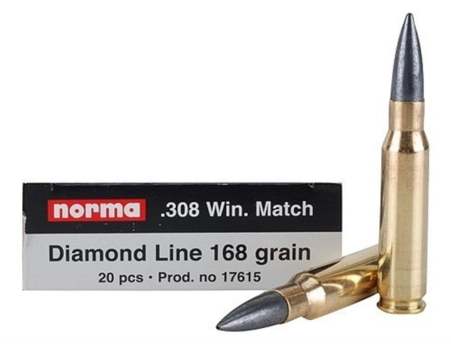 .308 Win. Norma Match Diamond Line 168gr/10,9g