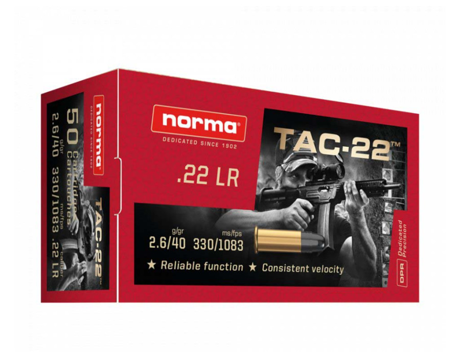 .22LR Norma LR TAC-22 40gr