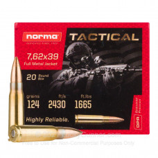 7,62x39mm FMJ Norma 124gr