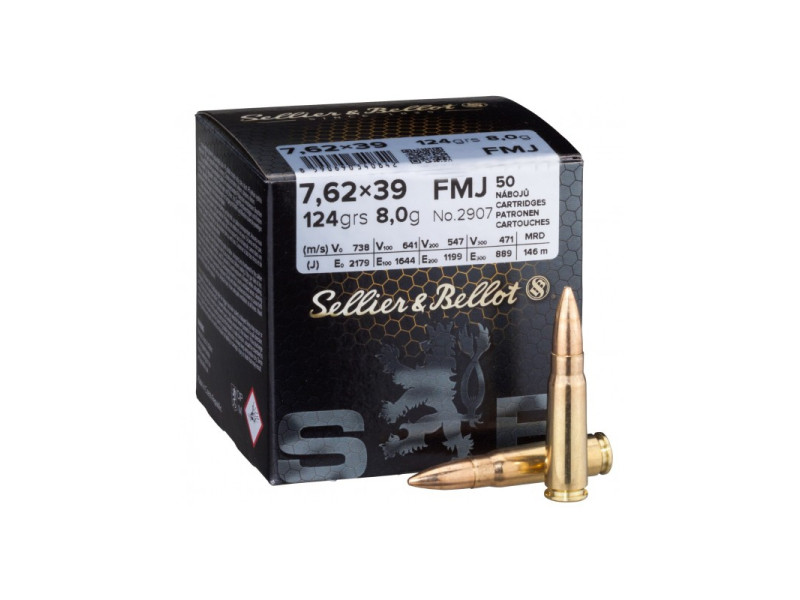 7,62x39 S&B FMJ 123gr/8g