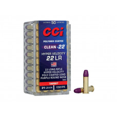 .22LR CCI Clean 31gr/2,00g HV Poly-Coated Red LRN
