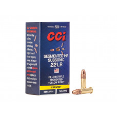 .22 LR CCI Segmented HP Subsonic 40grn/2,59g .22 LR CCI Segmented HP Subsonic 40grn/2,59g