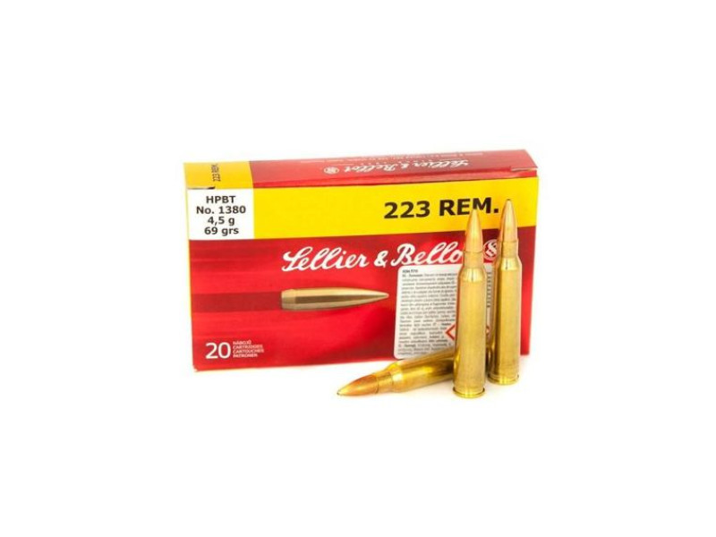 .223 Rem. S&B HPBT 69gr/4.5g