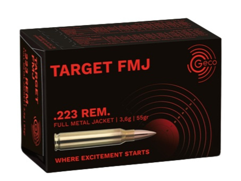 .223 Rem. Geco Target FMJ 55gr/3,6g