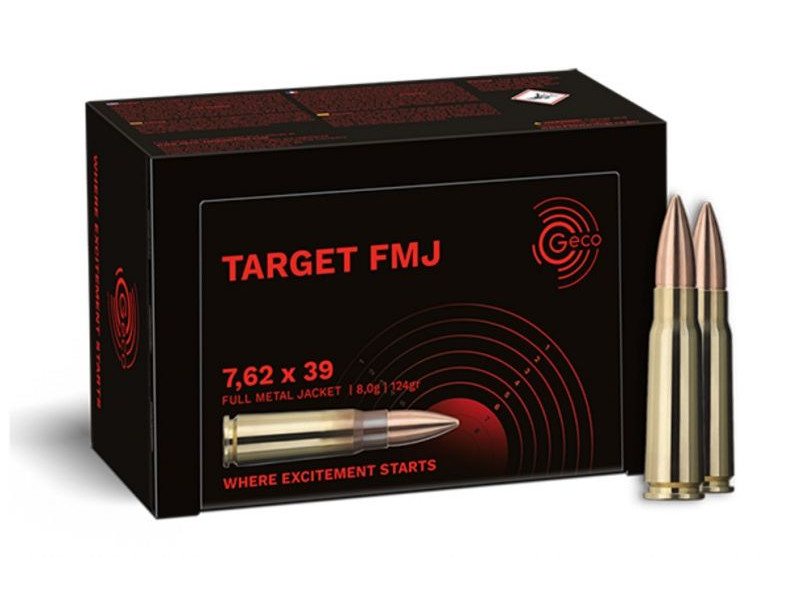7,62x39 Geco FMJ 124gr/8g