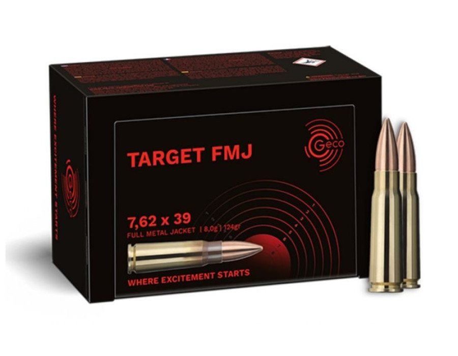 7.62x39 Geco FMJ 124gr/8g