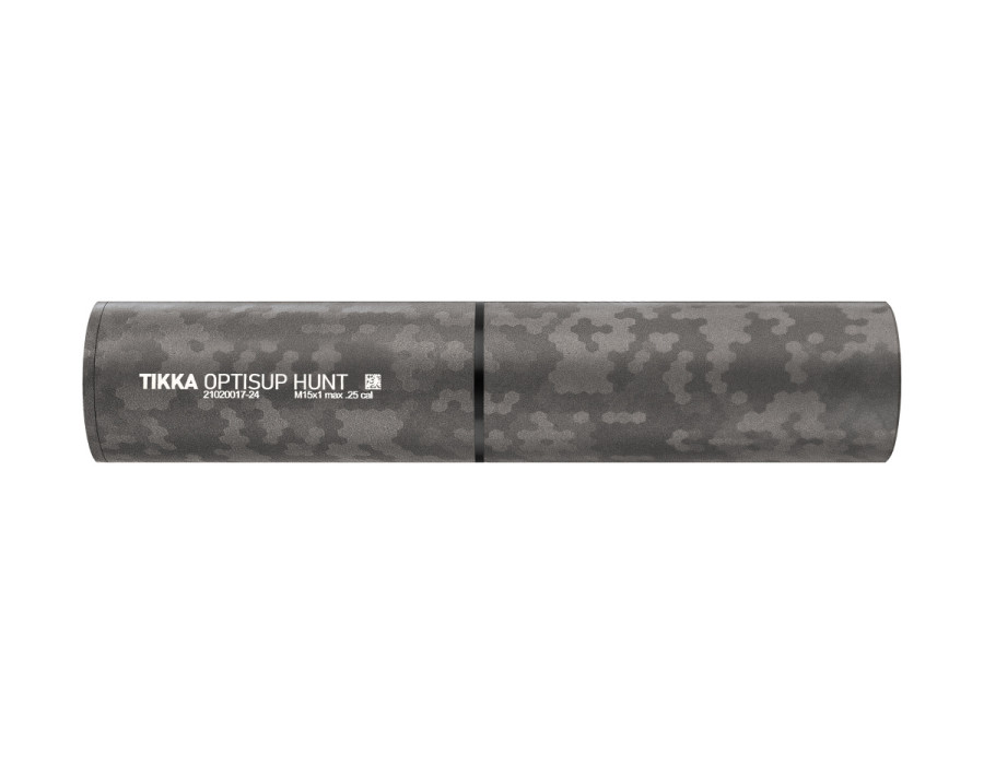 Tikka Optisup Hunt, 5/8-24, max. kal. .25, Polyfade Tungsten Tikka Optisup Hunt, 5/8-24, max. kal. .25, Polyfade Tungsten