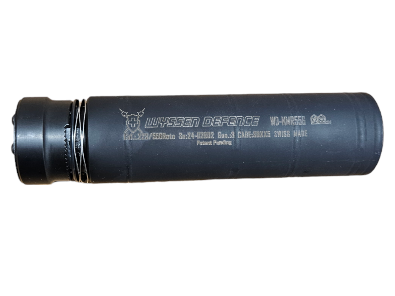 Suppressor Wyssen Defence NMR556, cal. 223rem/556Nato BLACK