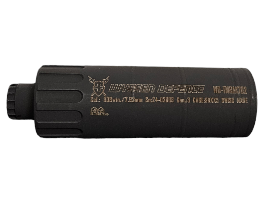 Wyssen Defence TMRVZ762 Suppressor, cal. .308 Win/7.62 NATO BLACK