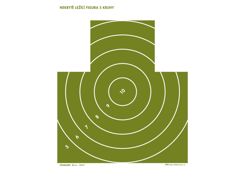 Target - uncovered lying figure 25m