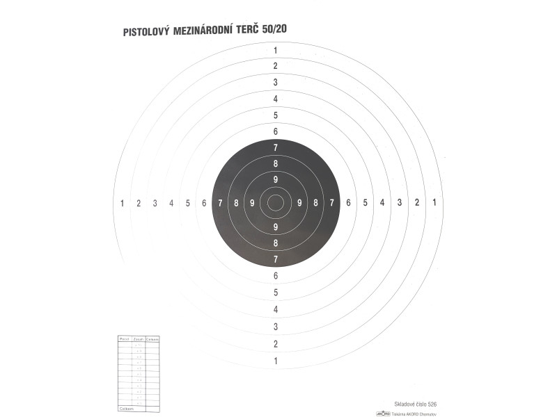 Target Pistol International 50/20