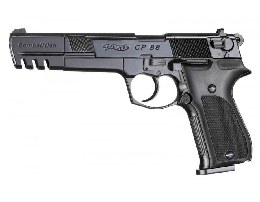 Pištoľ CO2 Walther CP88 Competition čierna, kal. 4,5mm diabolo