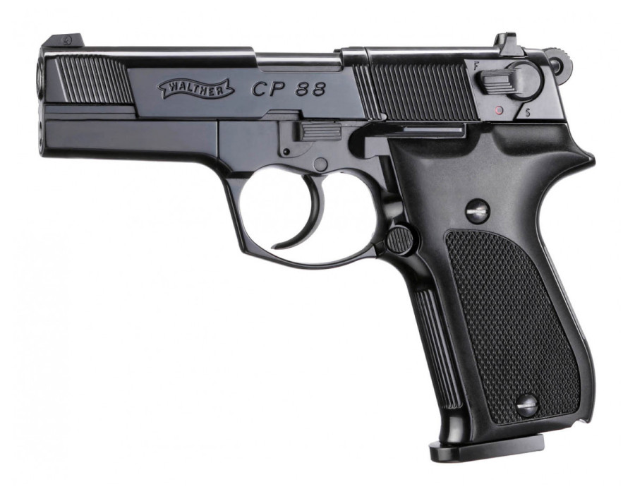 Pistolet CO2 Walther CP88 czarny, kal. 4,5mm diabolo Pistolet CO2 Walther CP88 czarny, kal. 4,5mm diabolo