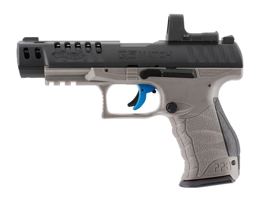 Pištoľ CO2 Walther Q5 Match Combo 5" Set, kal. 4,5mm diabolo Pištoľ CO2 Walther Q5 Match Combo 5" Set, kal. 4,5mm diabolo