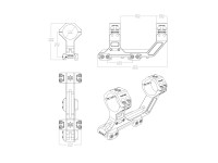 Vector Optics 30mm 1-Piece Extreme High Picatinny AR Mount
