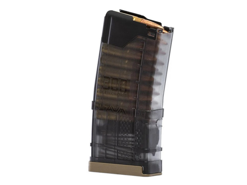 Lancer Zásobník AR15 L5AWM .300AAC BLK / 20rd - Priehľadný dymový