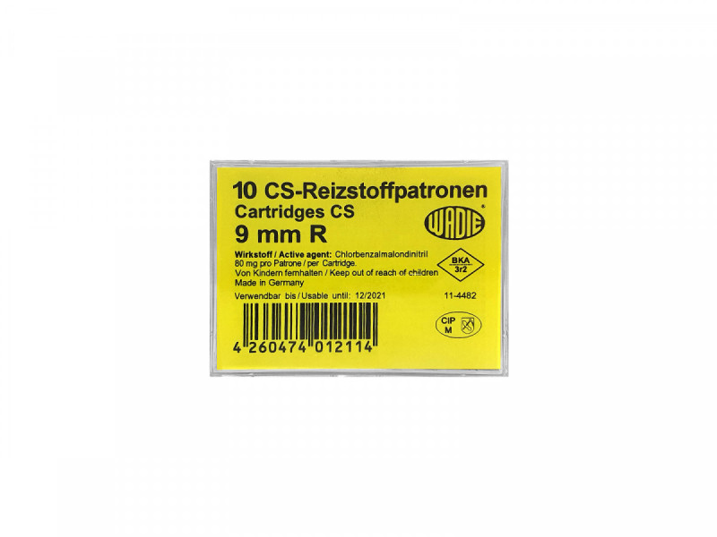 Gaspatrone Wadie 9mm R.K. CS, 10 Stück