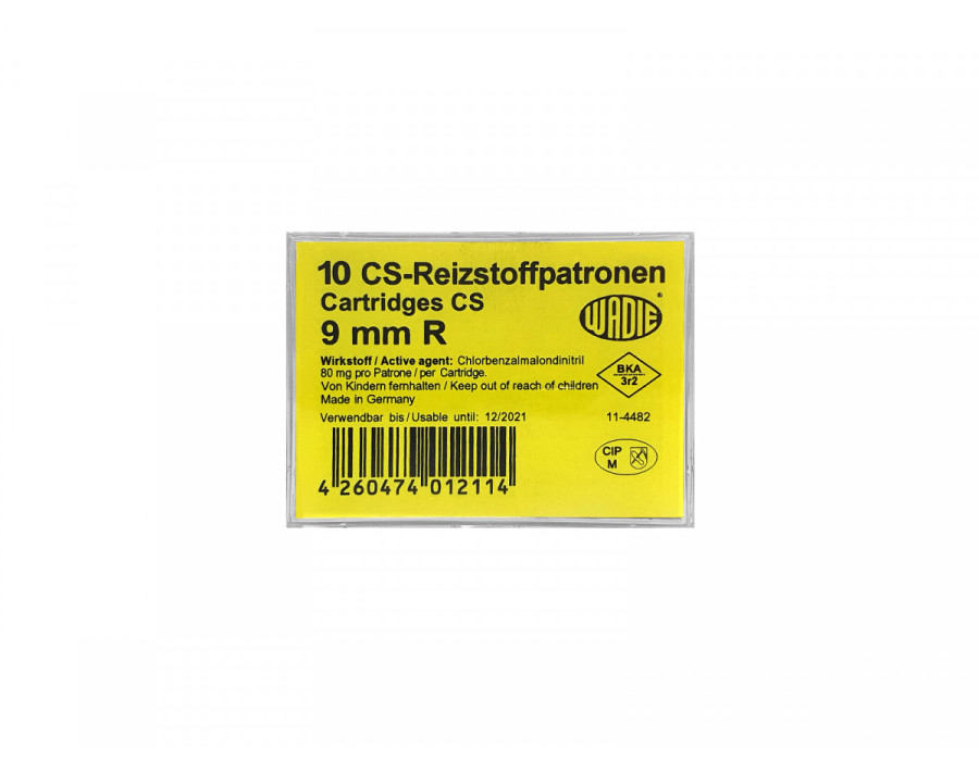 Gaspatrone Wadie 9mm R.K. CS, 10 Stück