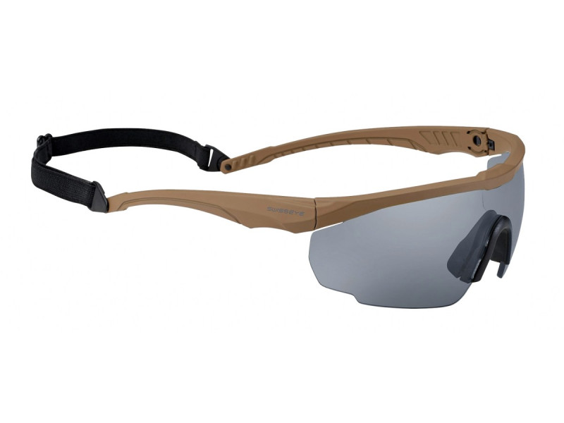Shooting glasses Swiss Eye Blackhawk, brown frame