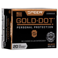 Speer Gold Dot .45 ACP +P, 230 gr GDHP