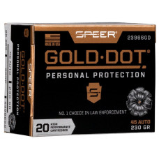 Speer Gold Dot G2 .45 Auto +P, 230 gr / 14,90 g