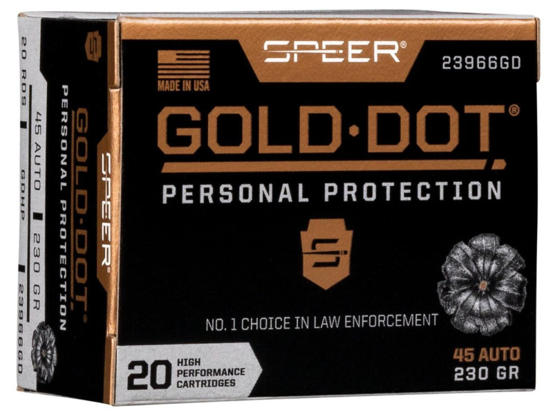 Speer Gold Dot G2 .45 Auto +P, 230 gr / 14,90 g