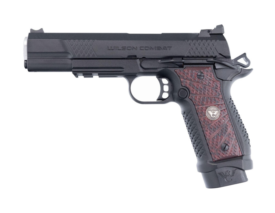 Wilson Combat EDC X9L 2.0 5″, mit Schiene, Griffschalen Black Cherry, Magazintrichter, Kal. 9×19 mm Wilson Combat EDC X9L 2.0 5″, mit Schiene, Griffschalen Black Cherry, Magazintrichter, Kal. 9×19 mm
