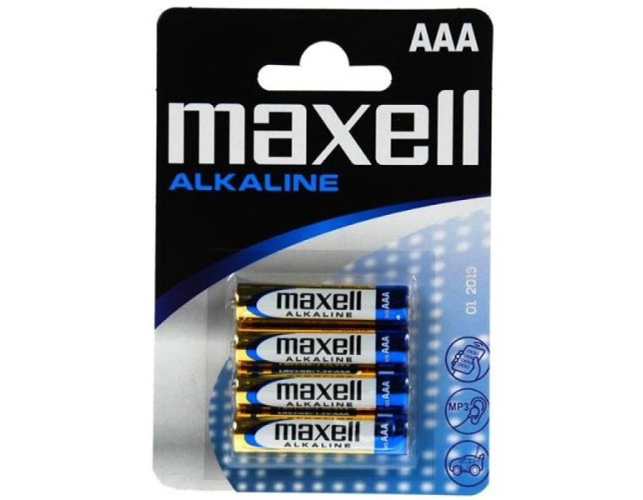 MAXELL Alkaline AAA Battery 4 pcs