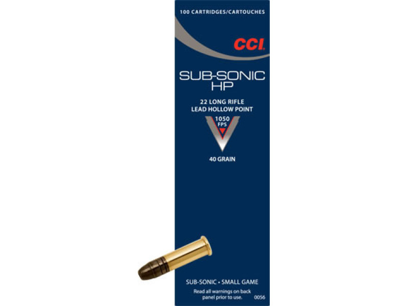 .22 LR CCI Sub-Sonic HP 40gr/2,59g