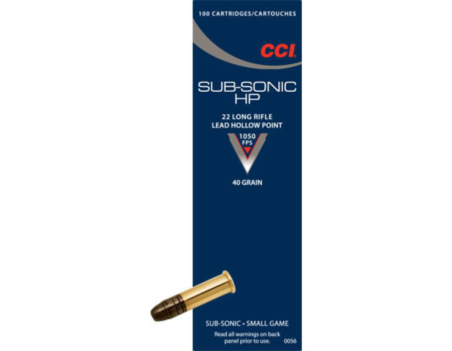 .22 LR CCI Sub-Sonic HP 40gr/2,59g