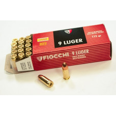 9mm Luger FIOCCHI FMJ 124gr/8g