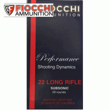 .22 LR Fiocchi Subsonic HP 2,56gr
